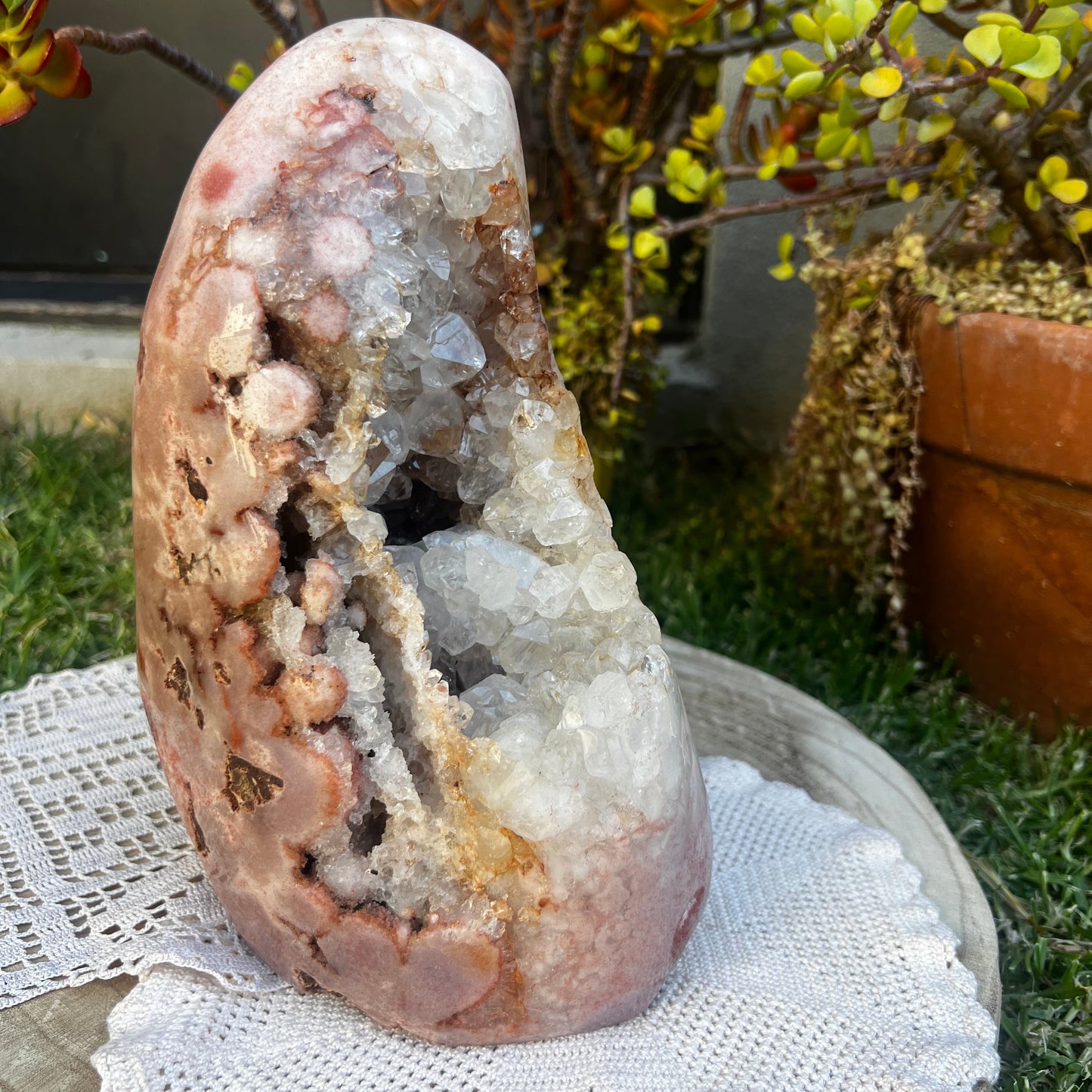 Pink Amethyst Geode