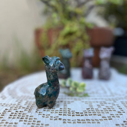 Ocean Jasper Lama carving