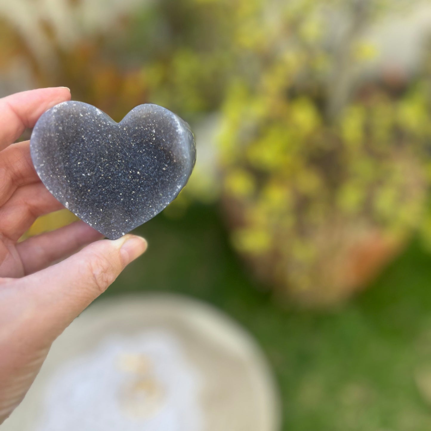 Druzy Agate Heart