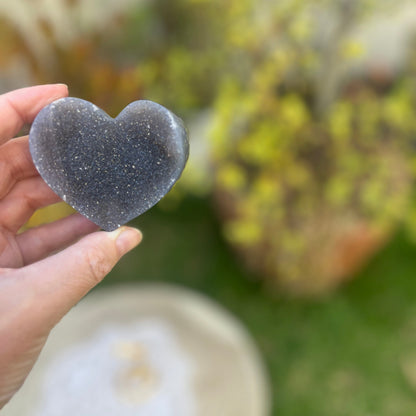 Druzy Agate Heart