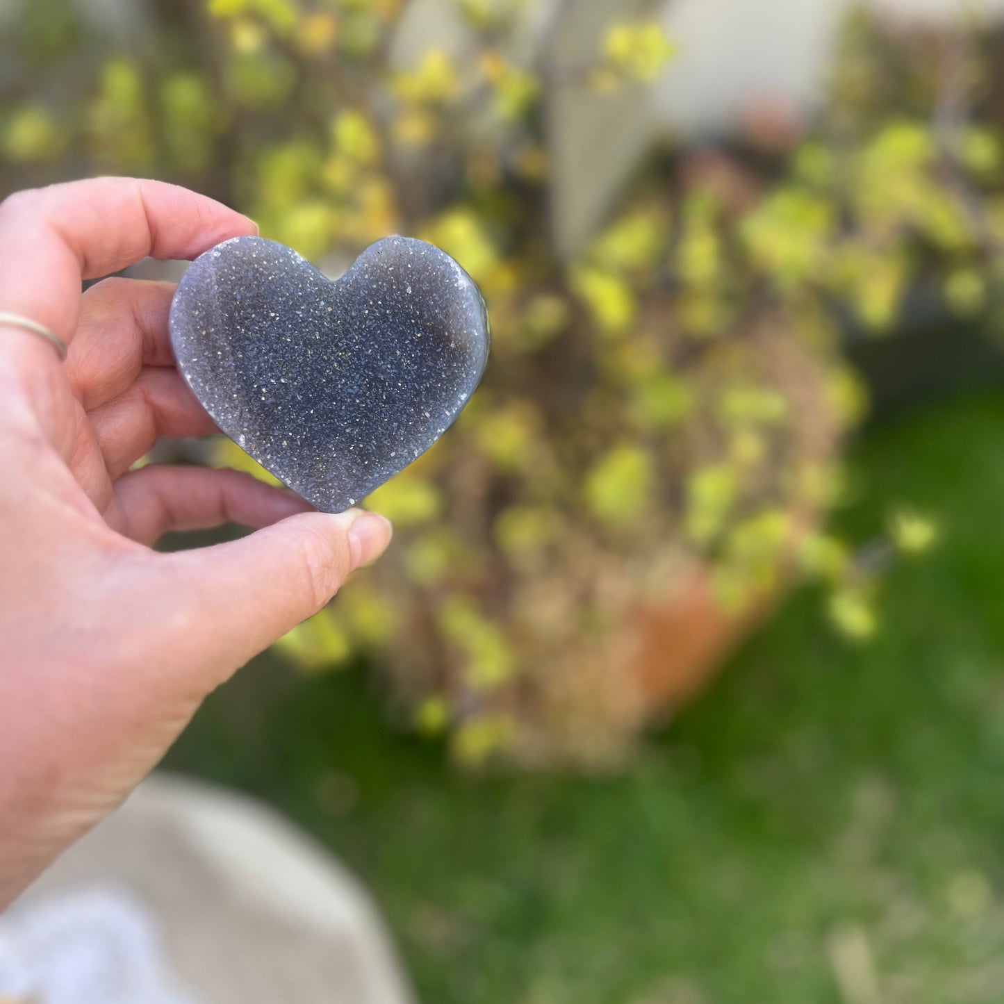 Druzy Agate Heart