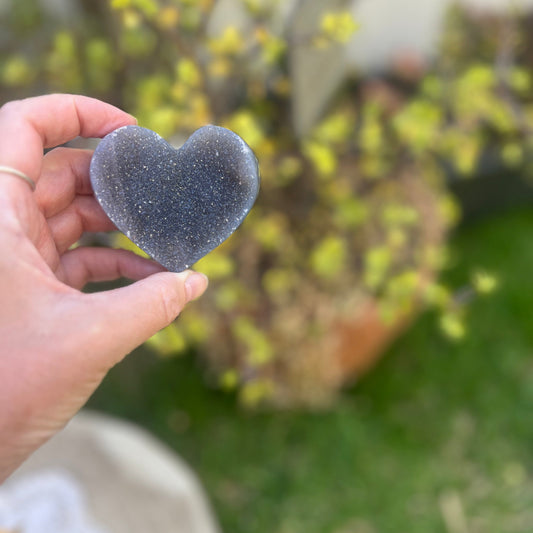 Druzy Agate Heart