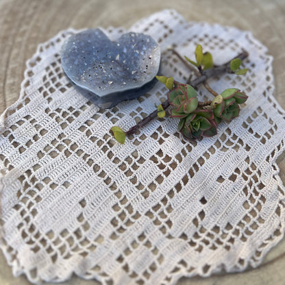 Druzy Agate Heart