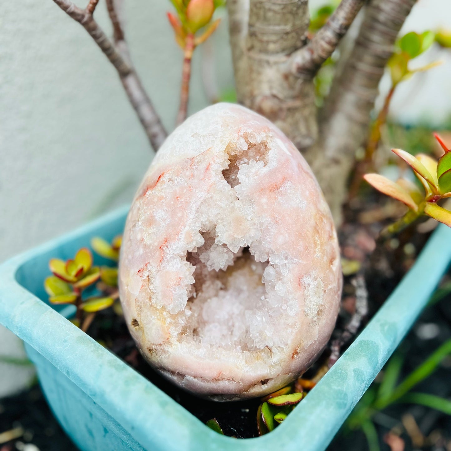 Large Pink Amethyst Egg