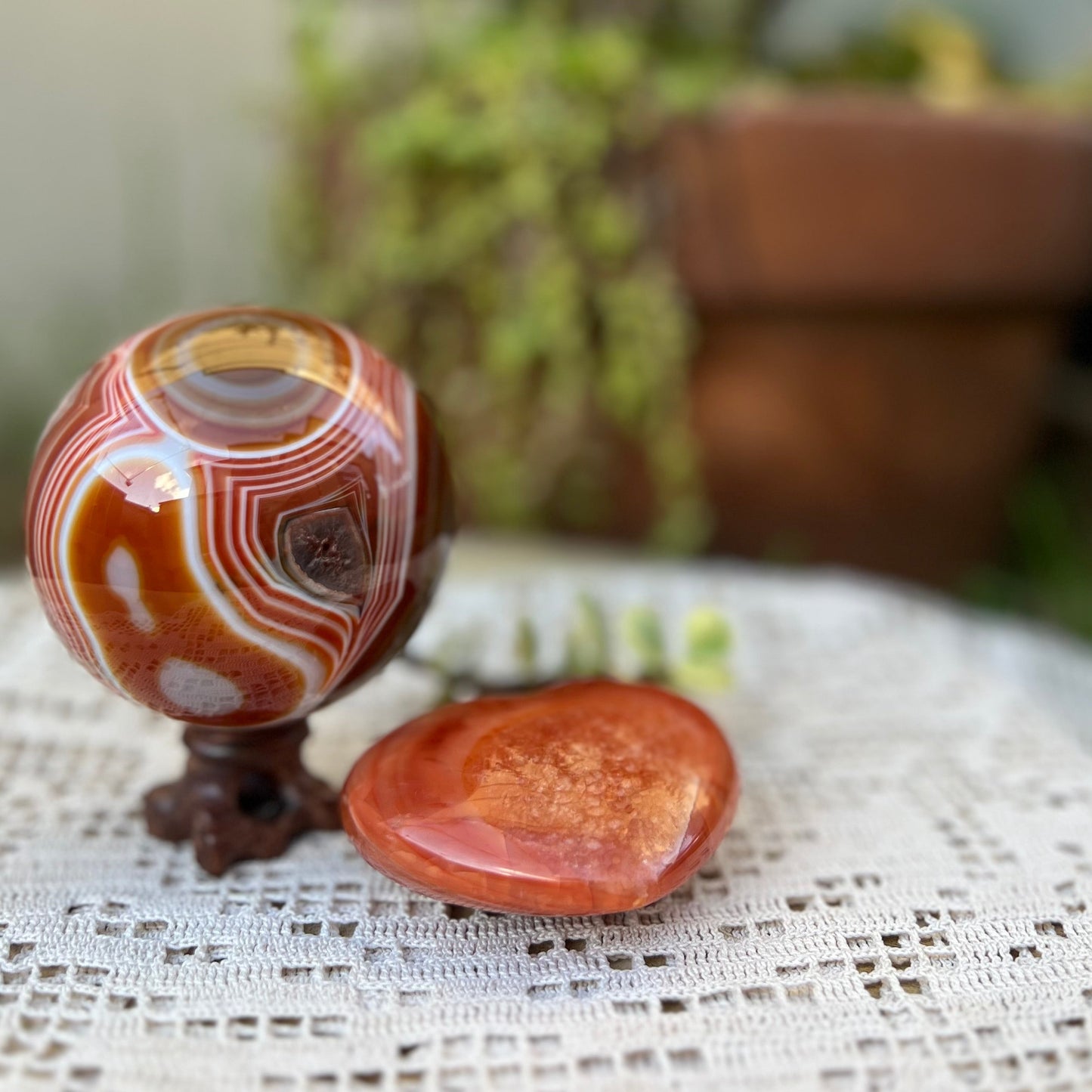 Carnelian sphere