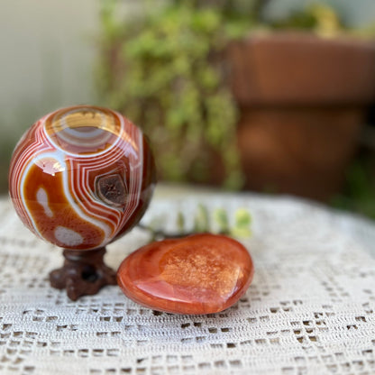 Carnelian sphere