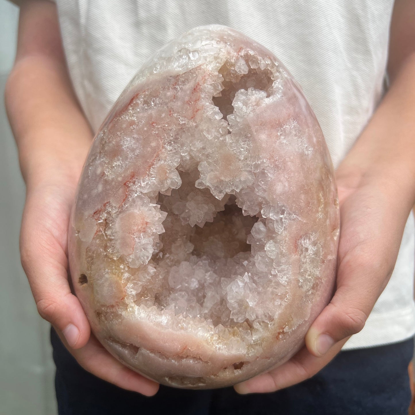 Large Pink Amethyst Egg