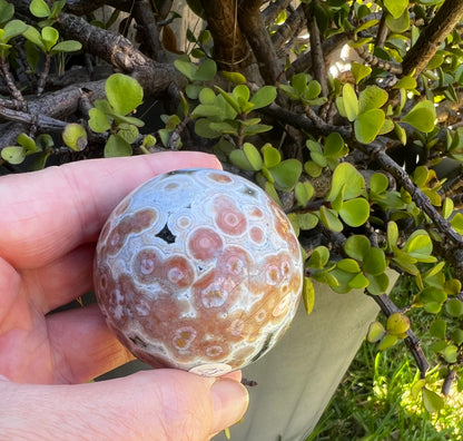 8th Vein Ocean Jasper sphere