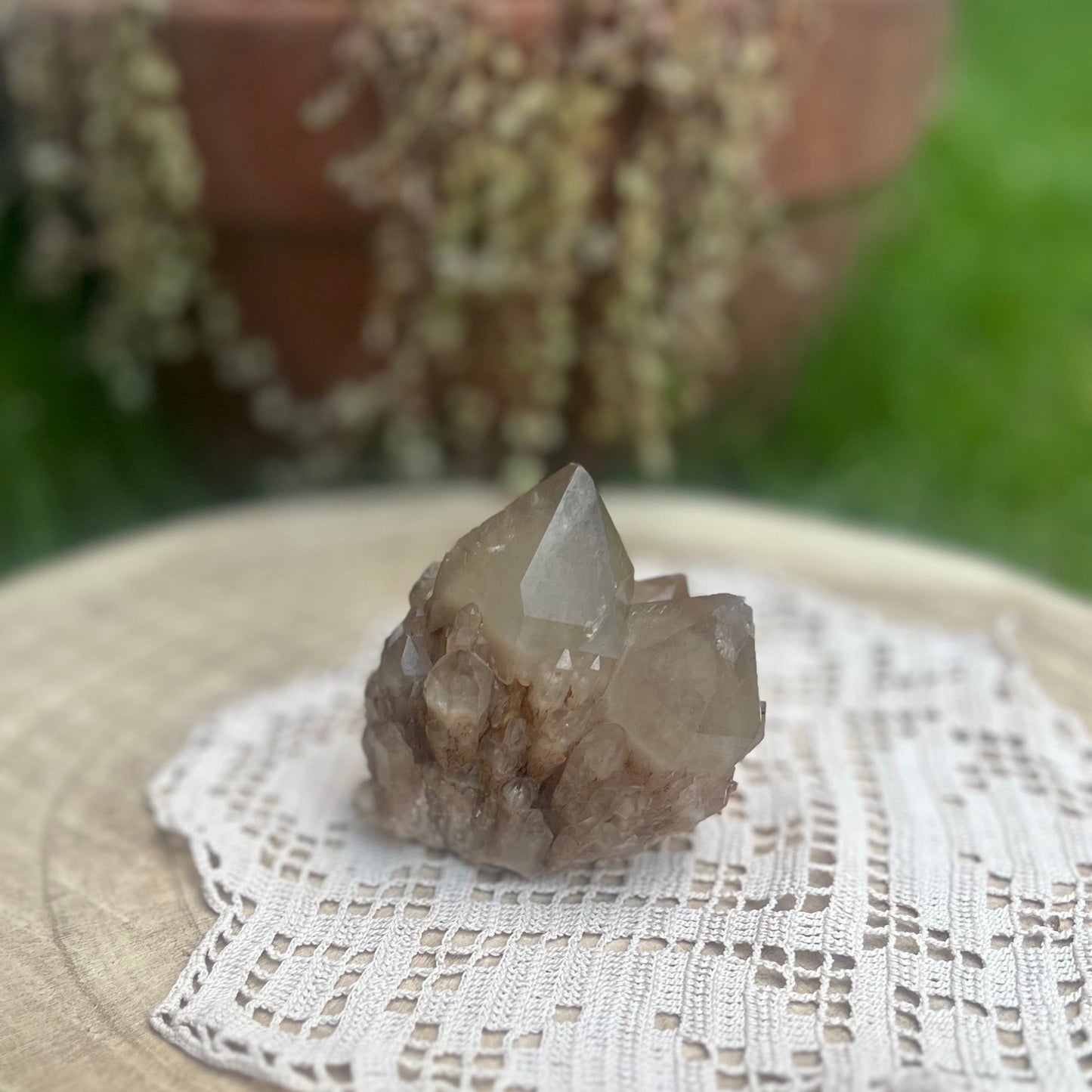 Natural raw Citrine cluster