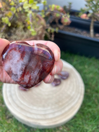Fire Quartz hearts
