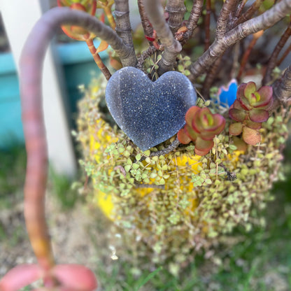 Druzy Agate Heart