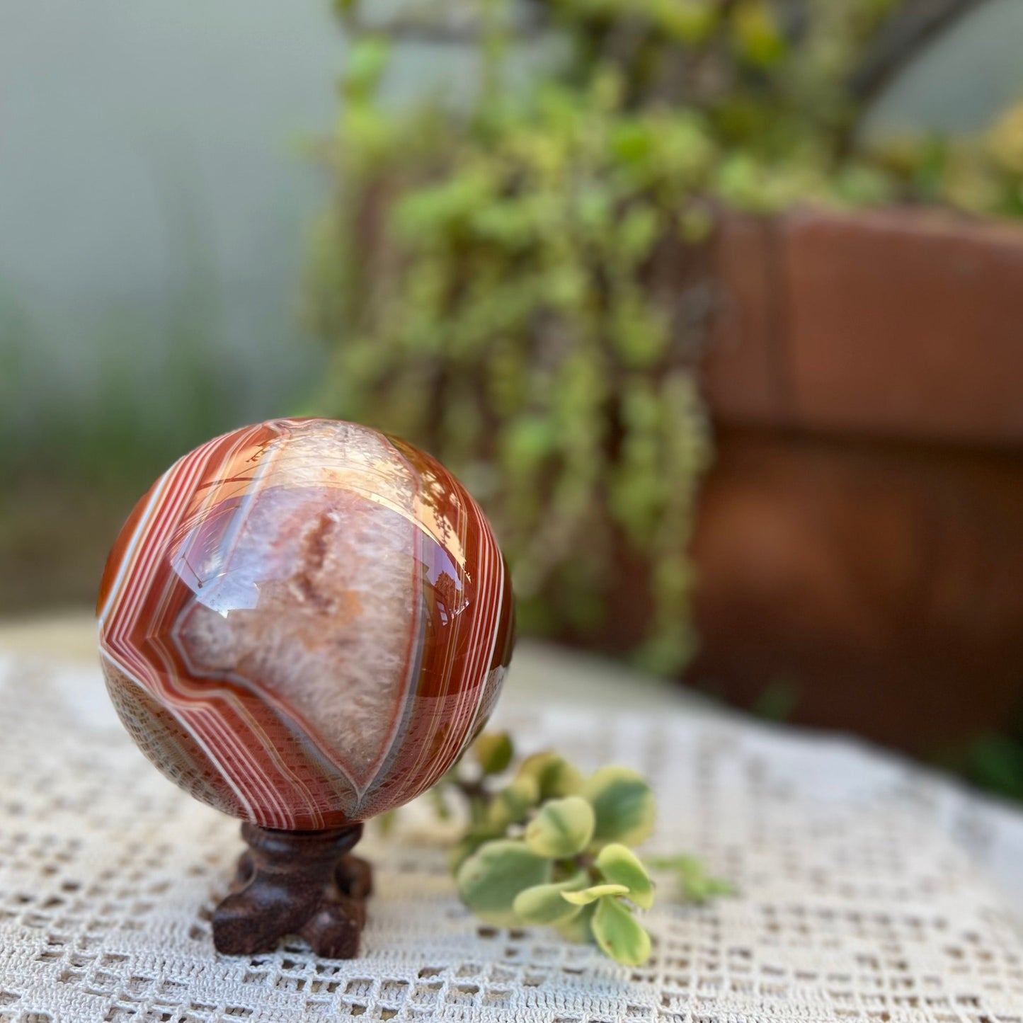 Carnelian sphere