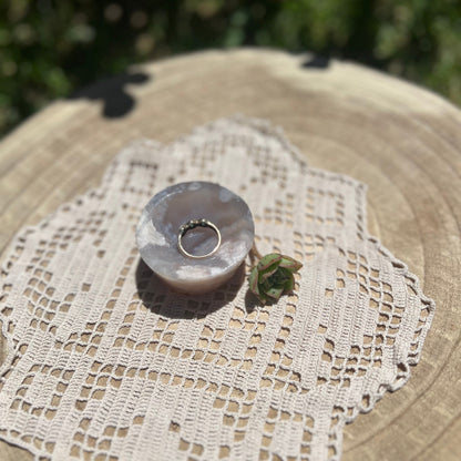 Flower Agate trinket bowl