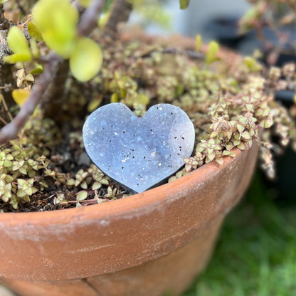Druzy Agate Heart