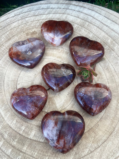 Fire Quartz hearts