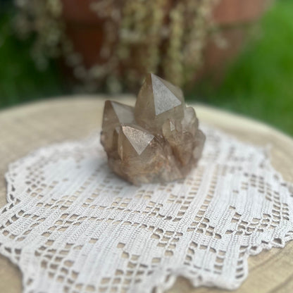 Natural raw Citrine cluster