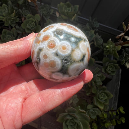 8th Vein Ocean Jasper sphere