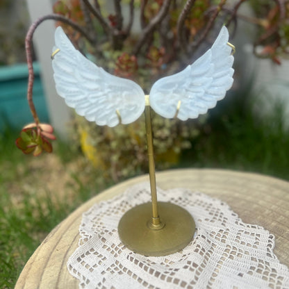 Selenite Angel Wings