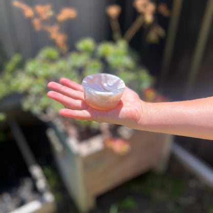 Flower Agate trinket bowl