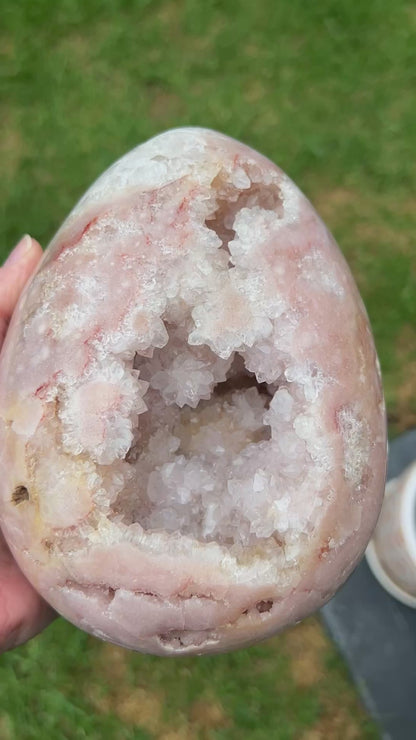 Large Pink Amethyst Egg